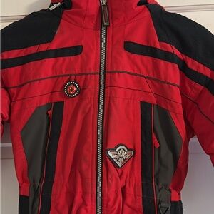 Obermeyer Red and Black Kids Puffer Jacket 5T